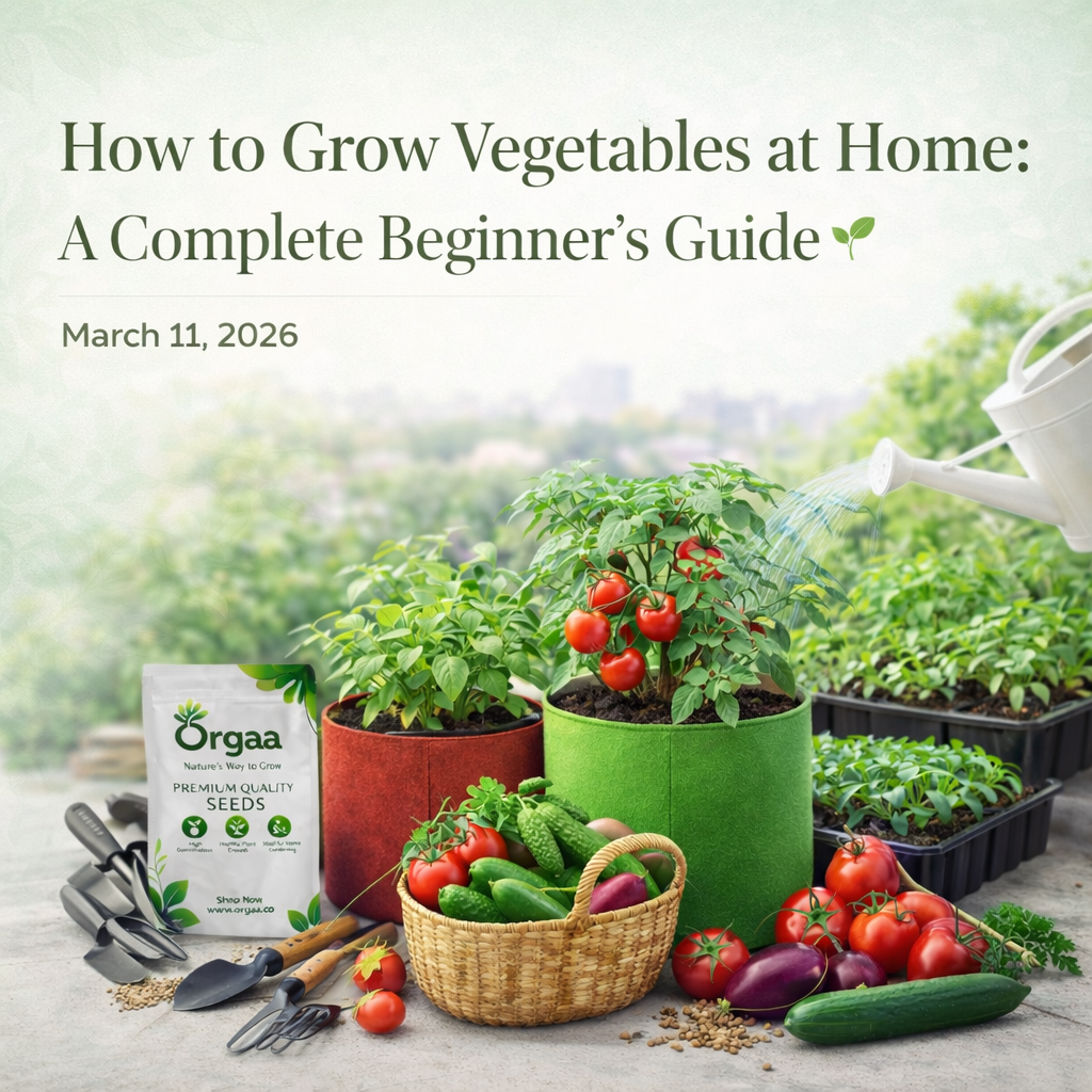 घर पर सब्ज़ियाँ उगाने की आसान गाइड | Home Gardening Guide by Orgaa