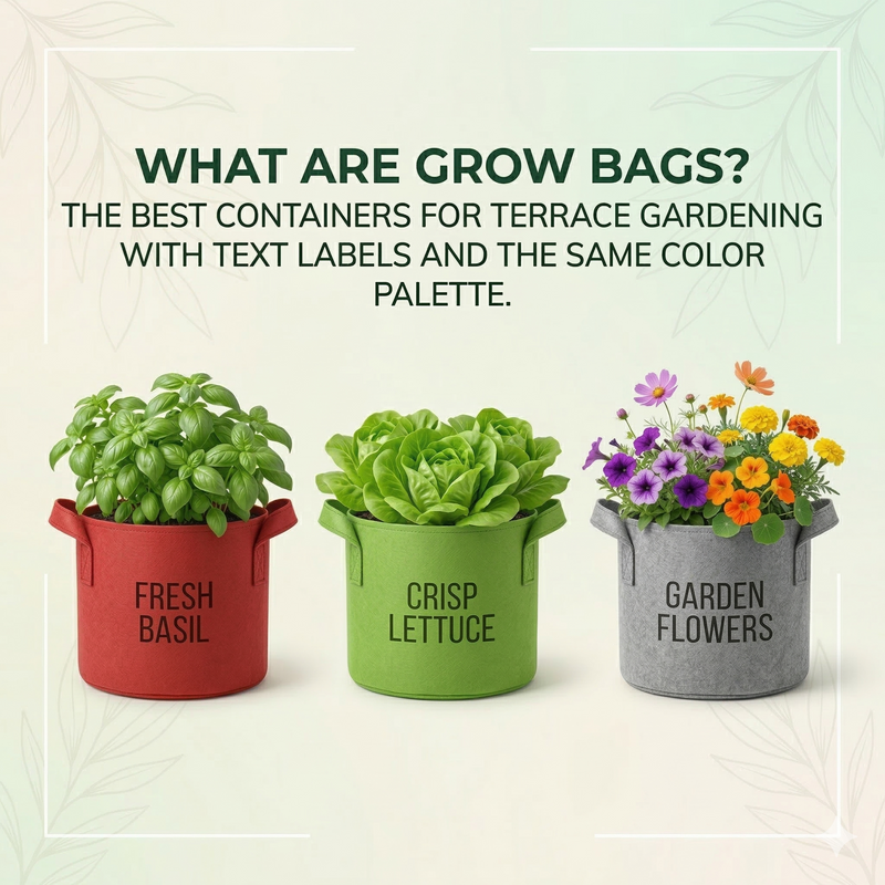 Grow Bags क्या होते हैं? Terrace Gardening के लिए सबसे अच्छे Containers