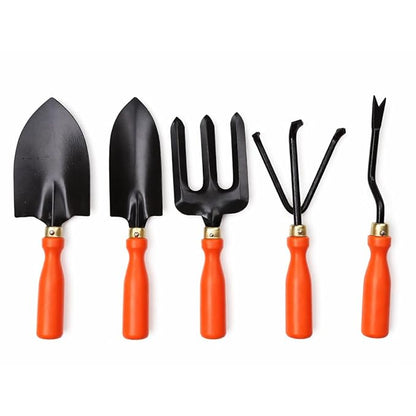 Orgaa Gardening Tools Kit (5-Piece Set) – Complete Home Gardening Tool Set for Digging, Planting & Weeding