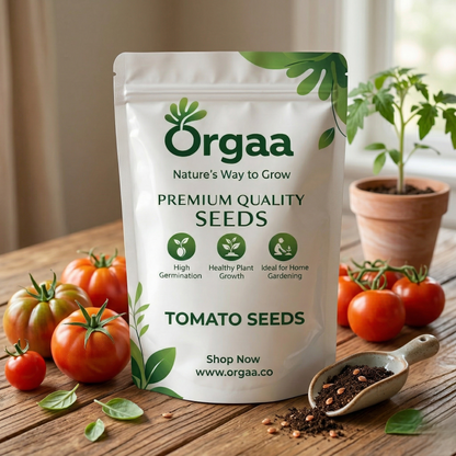 Orgaa Tomato Seeds (Tamatar) – High Yield Vegetable Seeds for Home & Kitchen Gardening