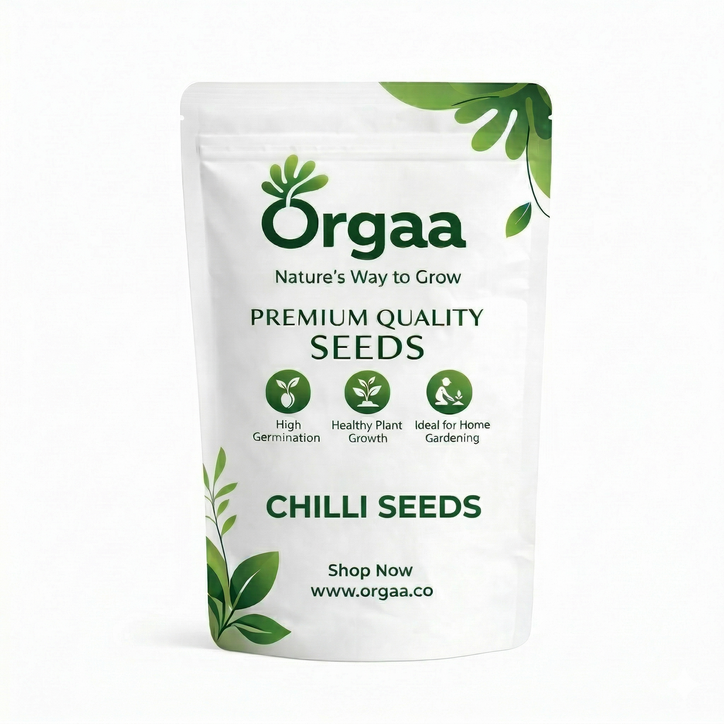 Orgaa Chilli Seeds (Hari Mirch) – High Yield Green Chilli Seeds for Home Gardening