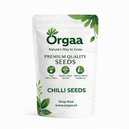 Orgaa Chilli Seeds (Hari Mirch) – High Yield Green Chilli Seeds for Home Gardening
