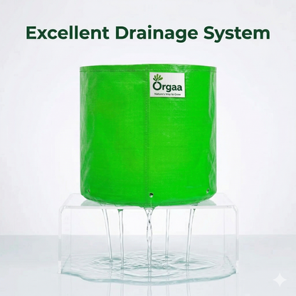 Orgaa HDPE Grow Bags 12x12 Inch (260 GSM) | Heavy Duty Plant Pots for Terrace Gardening