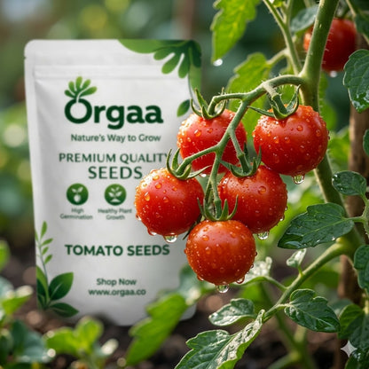 Orgaa Tomato Seeds (Tamatar) – High Yield Vegetable Seeds for Home & Kitchen Gardening